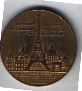 Parigi - 1889 Torre Eiffel (fronte)